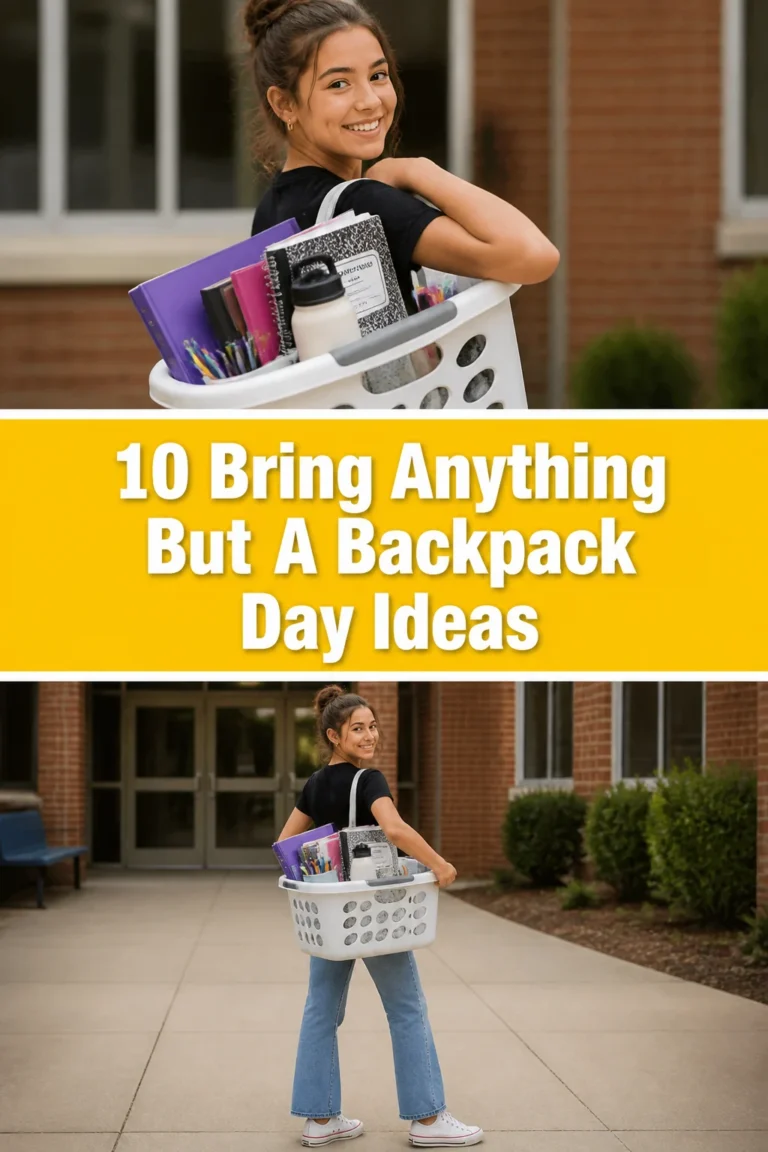 🎒 10 Bring Anything But A Backpack Day Ideas