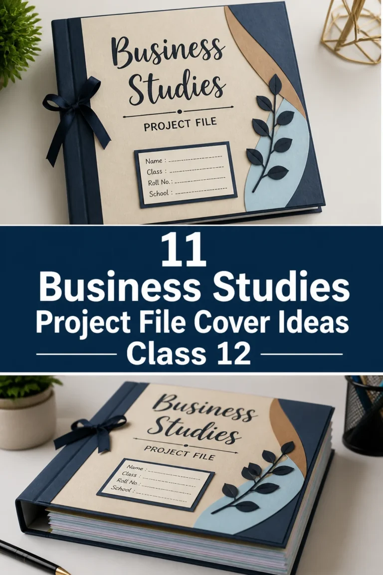 💼 11 Business Studies Project File Cover Ideas Class 12