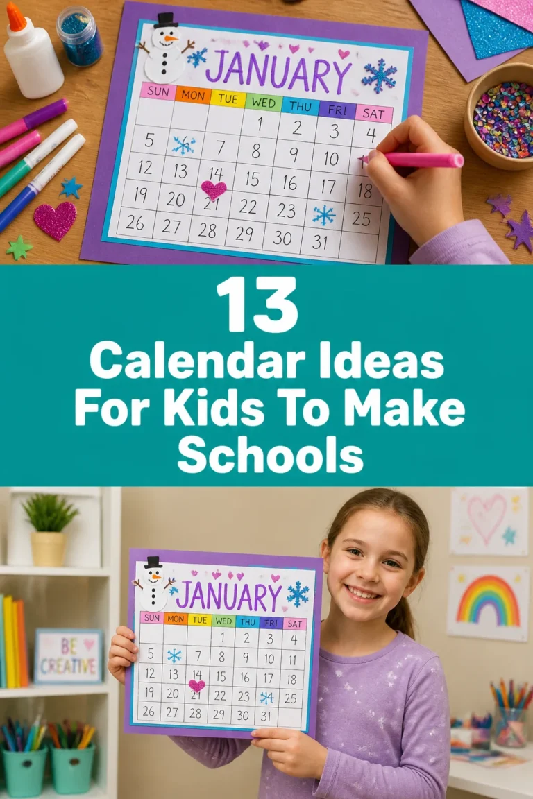 🗓️ 13 Calendar Ideas For Kids To Make Schools