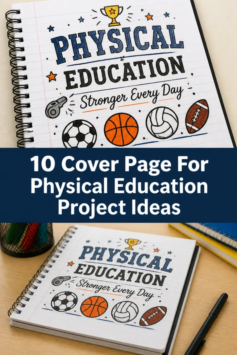 🏆 10 Cover Page For Physical Education Project Ideas