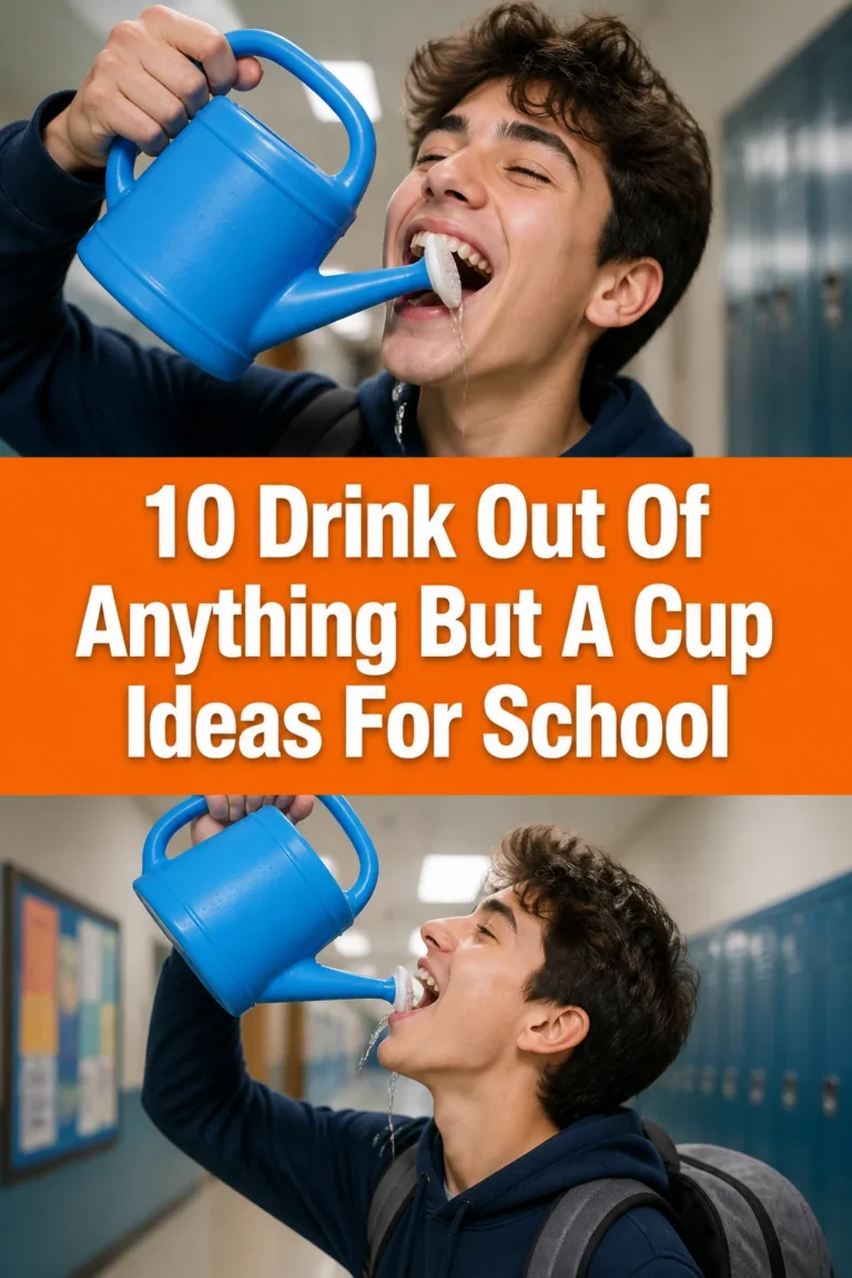 🥤 10 Drink Out Of Anything But A Cup Ideas For School