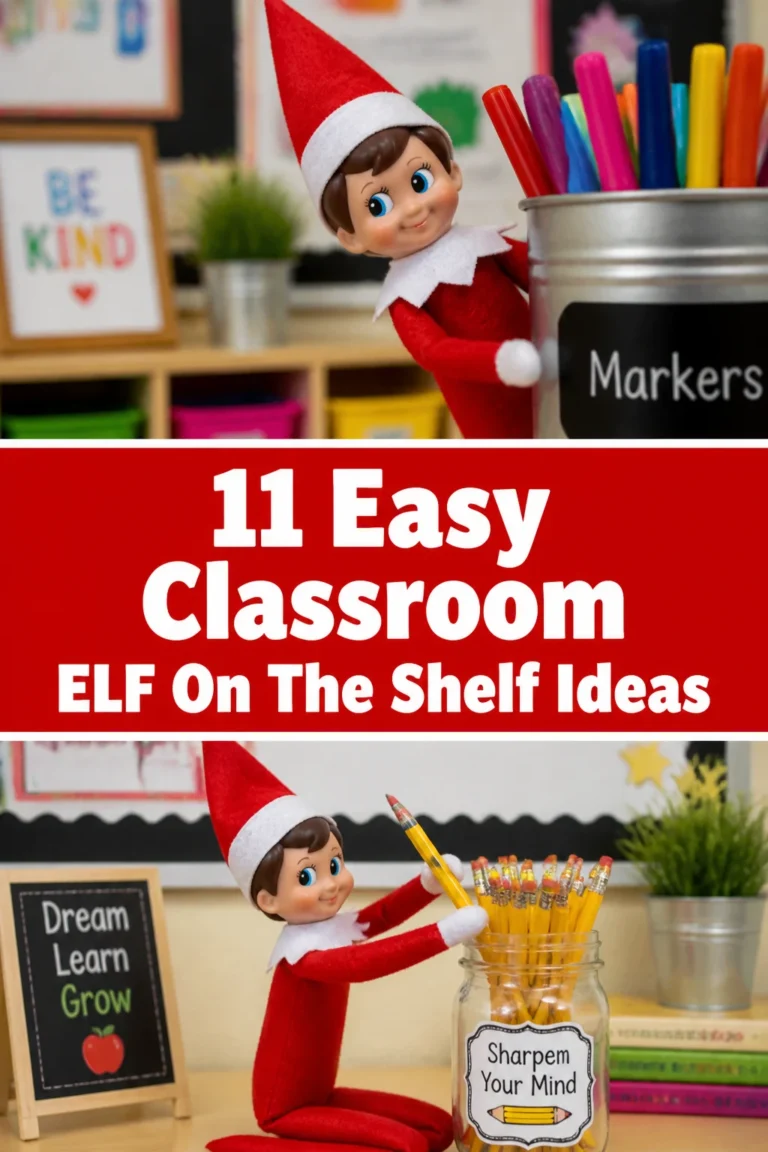 🎄 11 Easy Classroom ELF On The Shelf Ideas