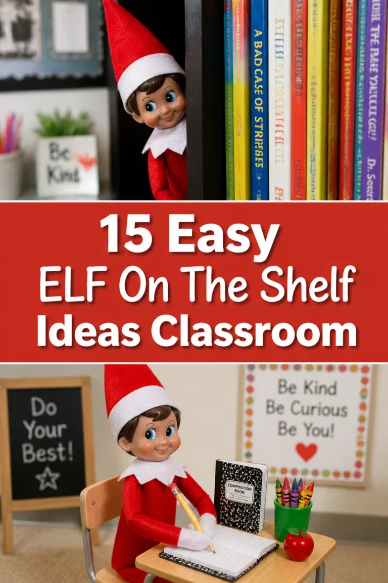 🎅 15 Easy ELF On The Shelf Ideas Classroom