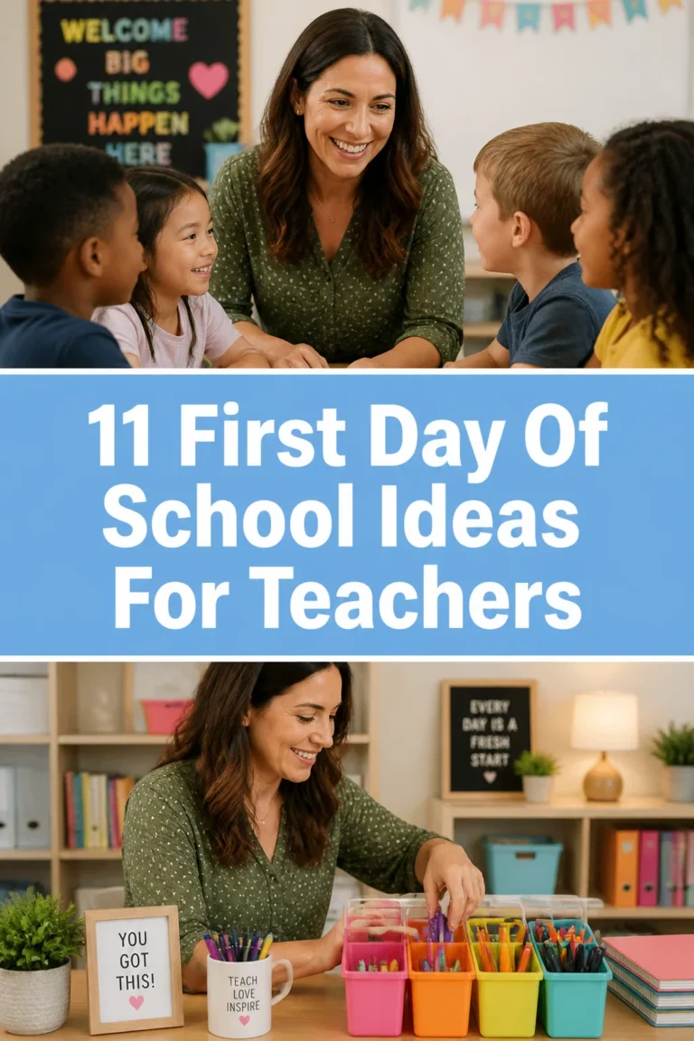 🎓 11 First Day Of School Ideas For Teachers