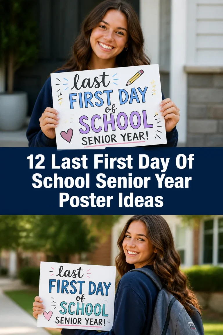 ✨ 12 Last First Day Of School Senior Year Poster Ideas