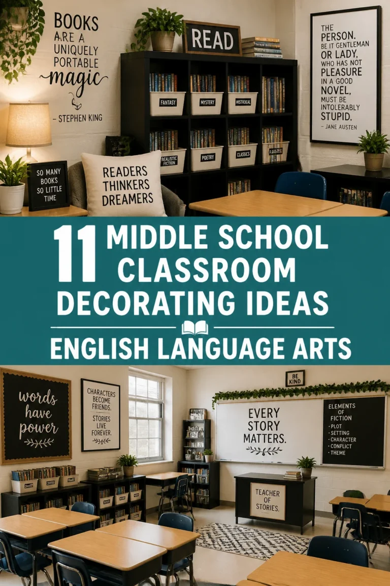 📚 11 Middle School Classroom Decorating Ideas English Language Arts