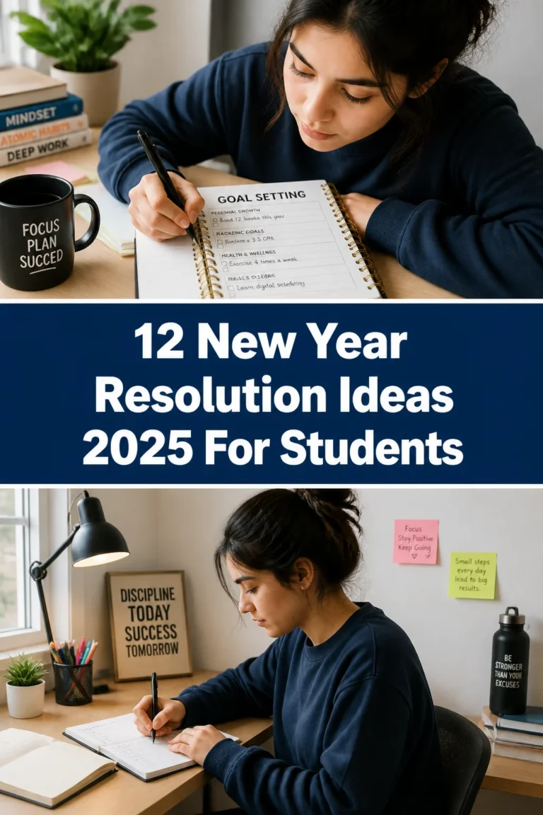 📚 12 New Year Resolution Ideas 2025 For Students