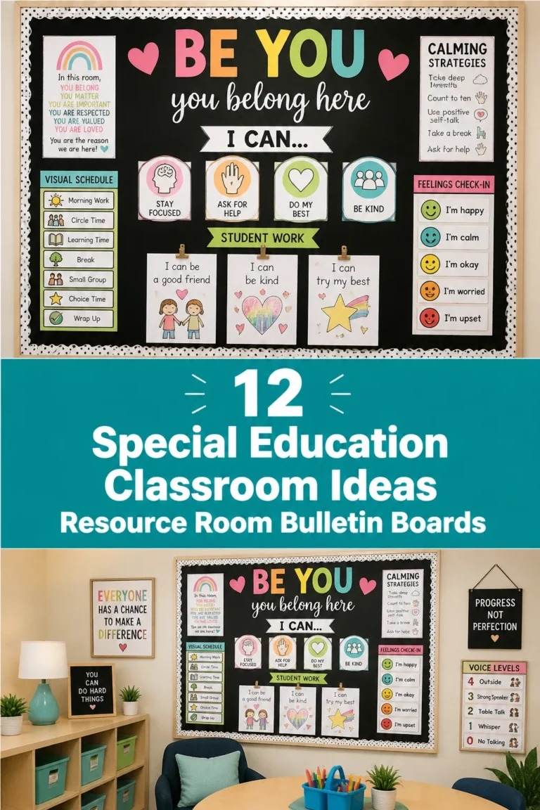 💡 12 Special Education Classroom Ideas Resource Room Bulletin Boards