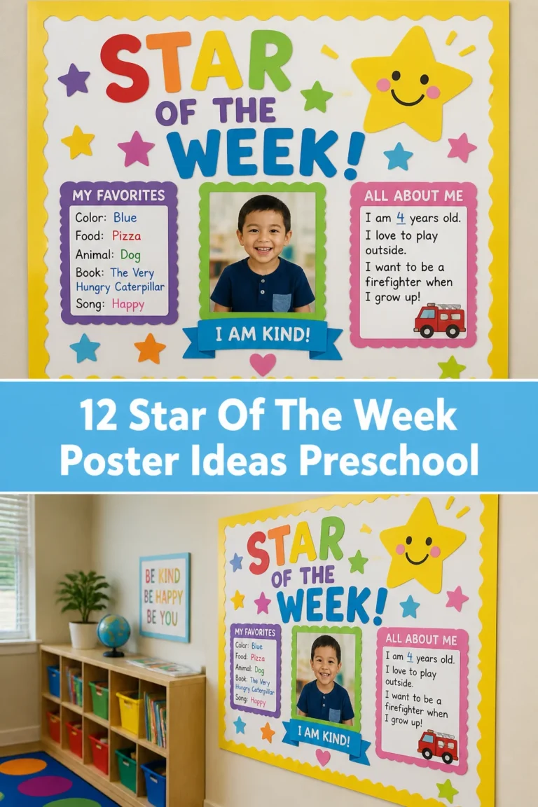 🌟 12 Star Of The Week Poster Ideas Preschool