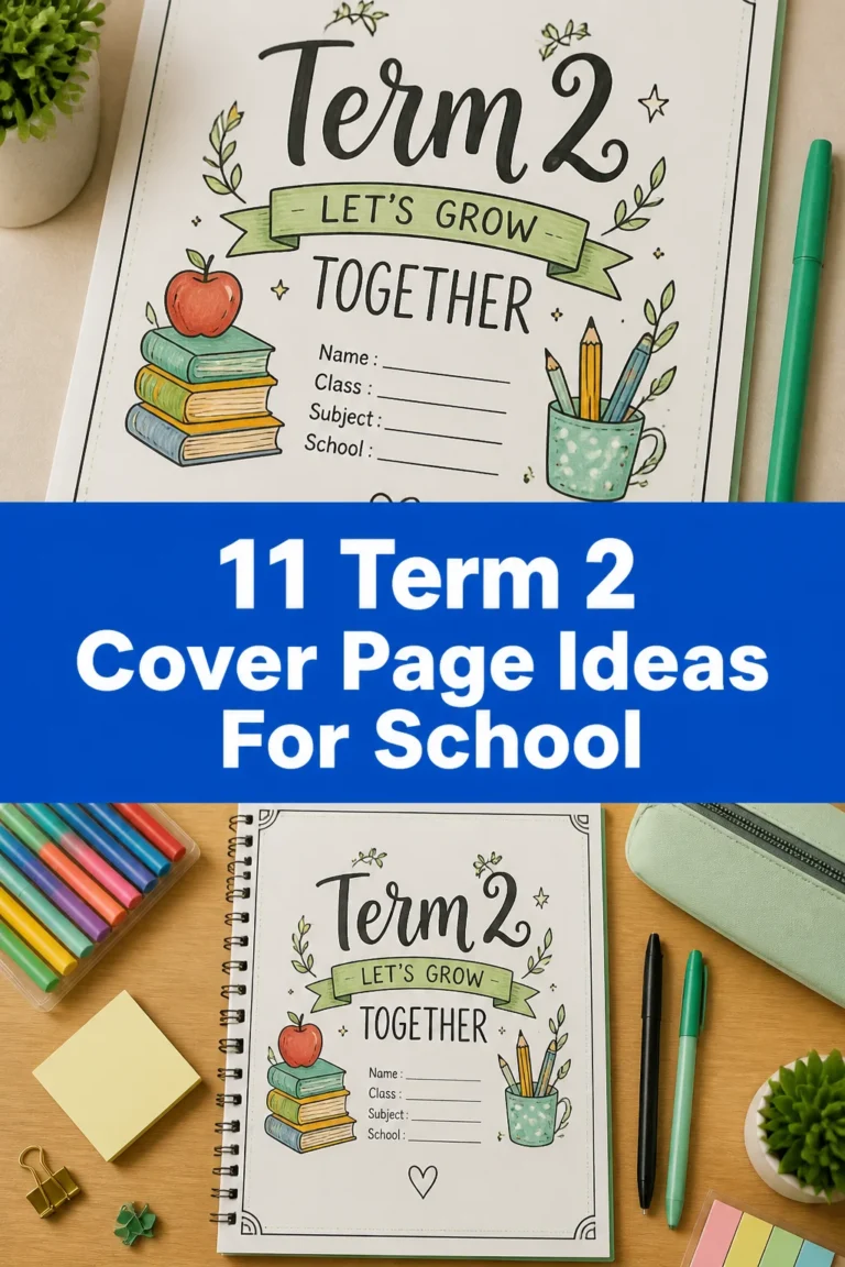 🎓 11 Term 2 Cover Page Ideas For School