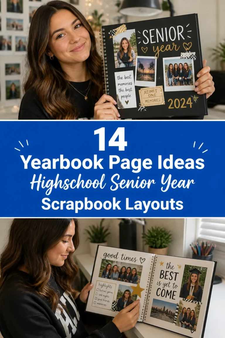 🎓 14 Yearbook Page Ideas Highschool Senior Year Scrapbook Layouts