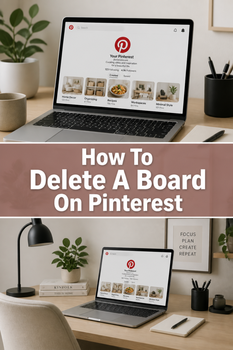 🗑️ How To Delete A Board On Pinterest