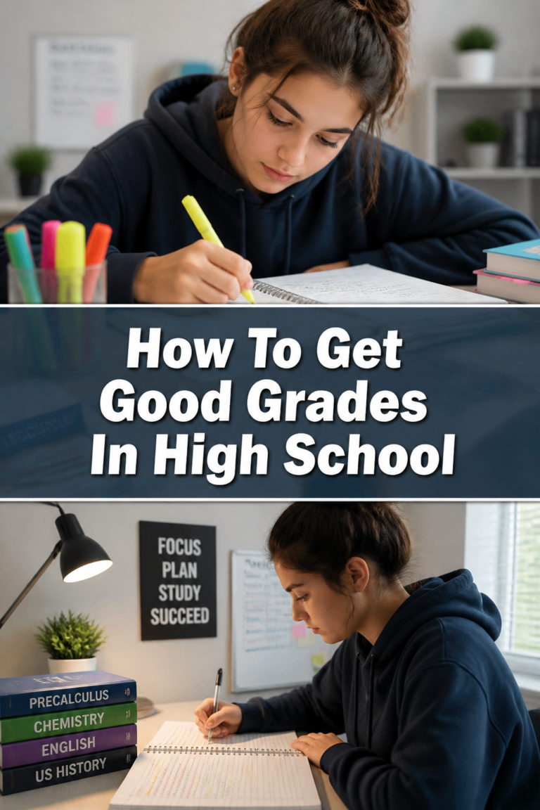 🎓 How To Get Good Grades In High School
