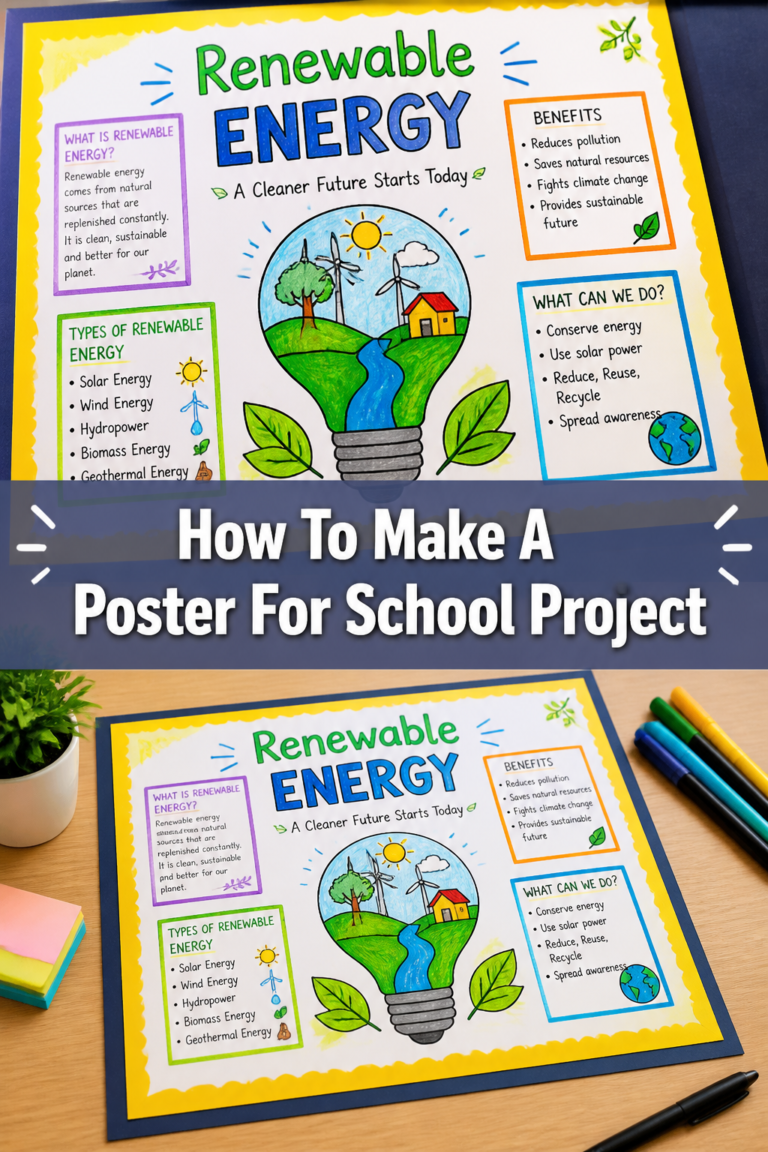 🖼️ How To Make A Poster For School Project