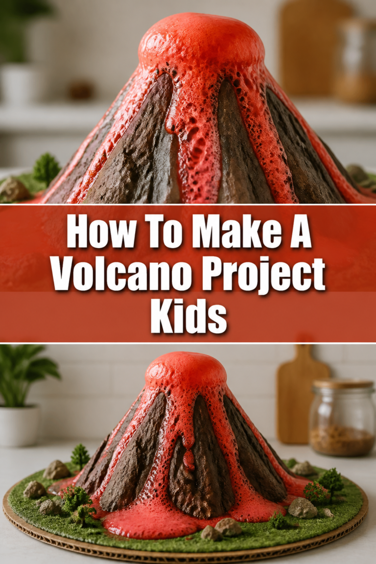 🌋 How To Make A Volcano Project Kids