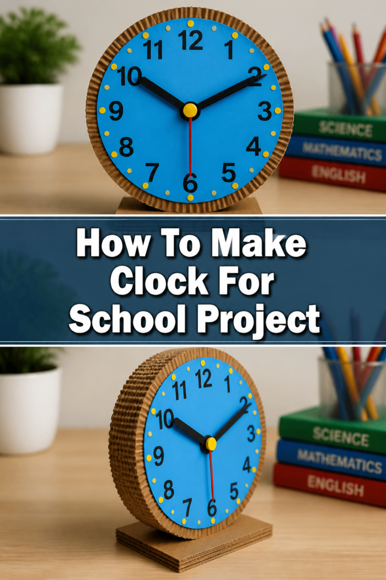 ⏰ How To Make Clock For School Project