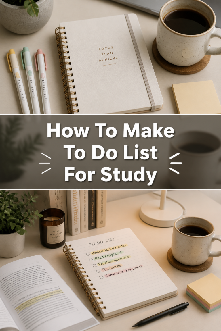 📝 How To Make To Do List For Study