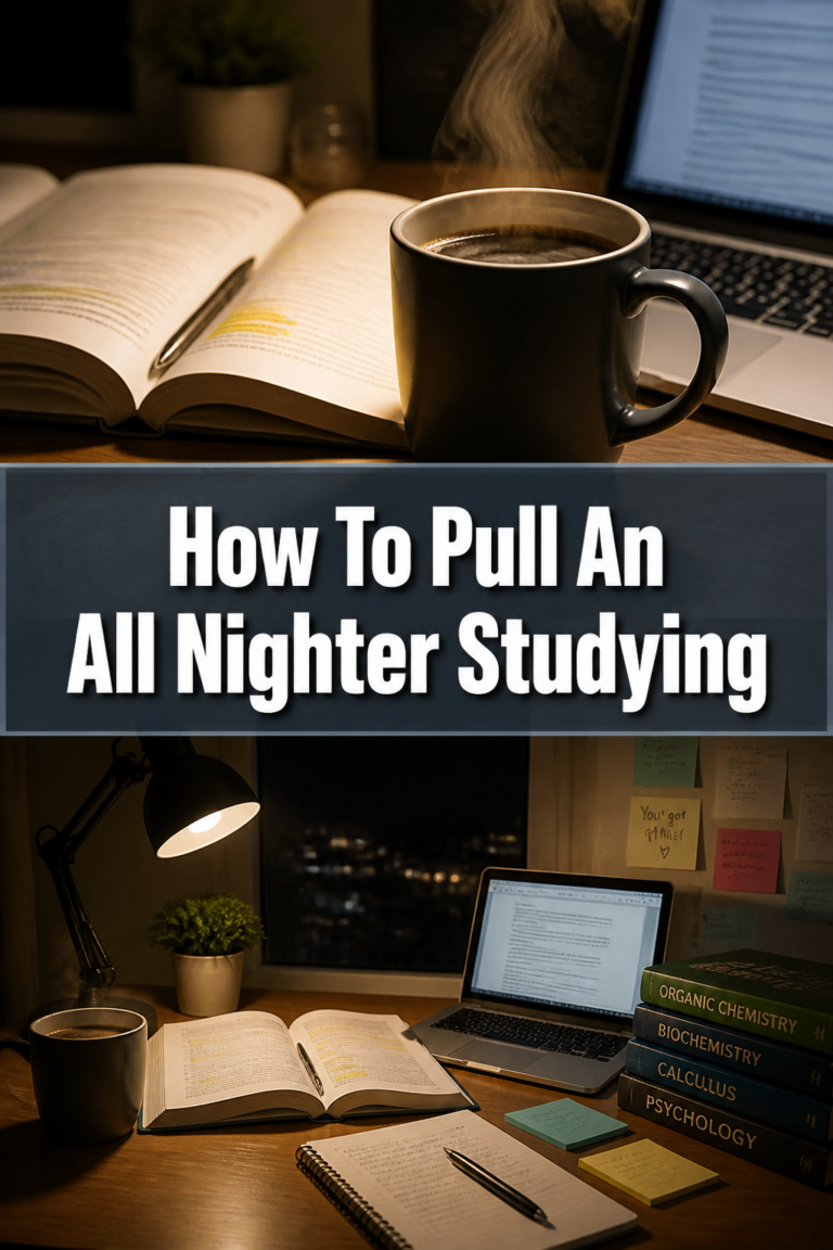 ☕ How To Pull An All Nighter Studying
