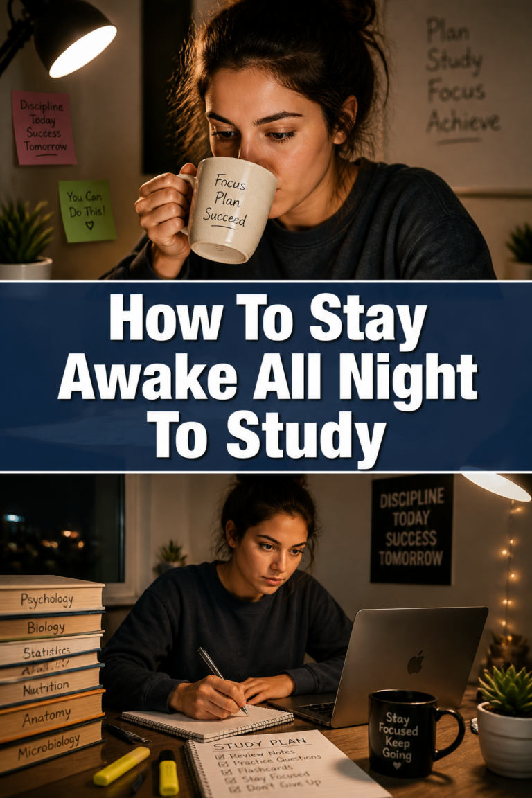 How To Stay Awake All Night To Study