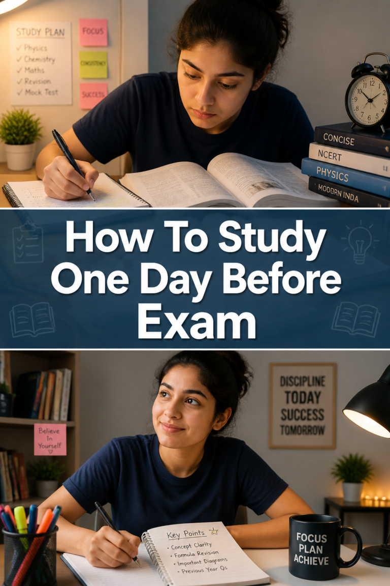 📚 How To Study One Day Before Exam