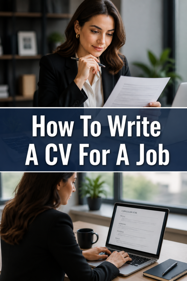 📄 How To Write A CV For A Job
