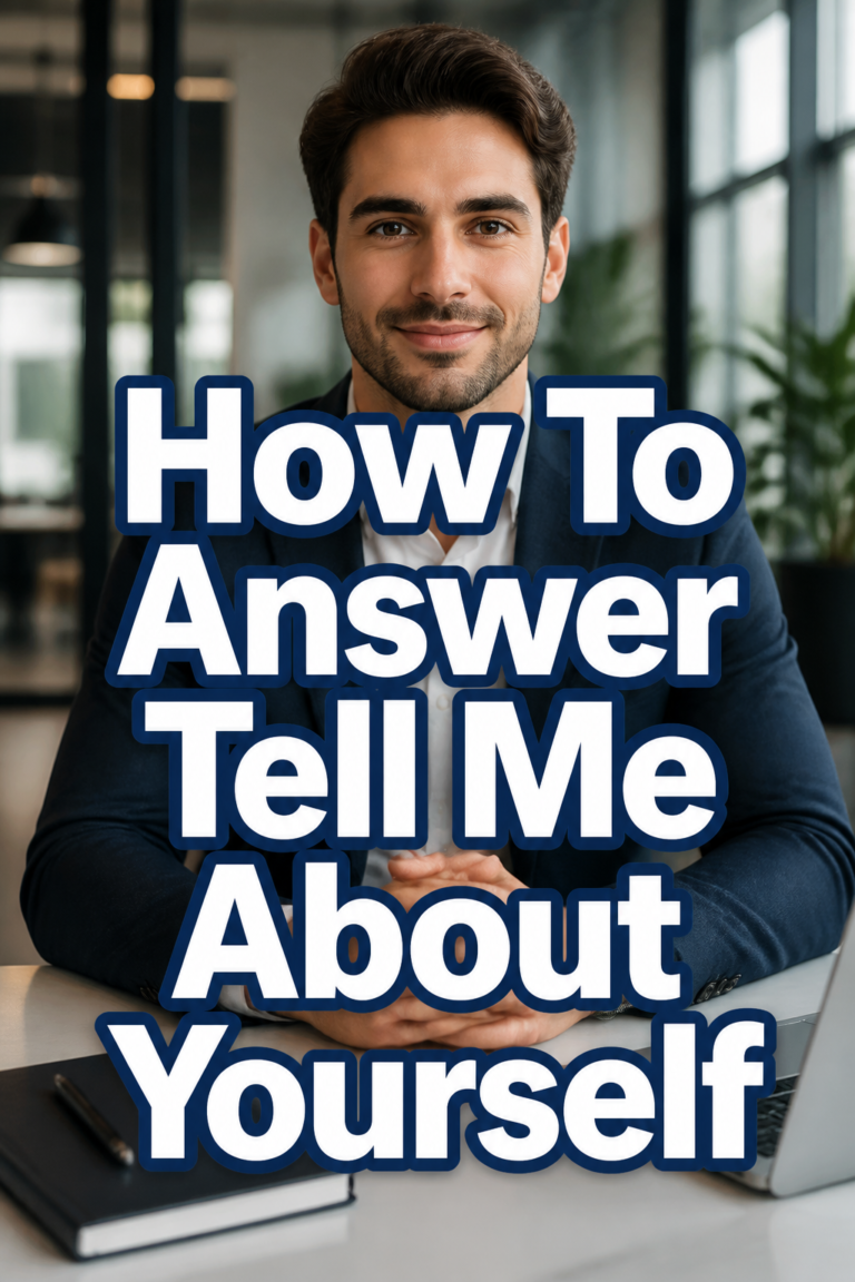 🗣️ How To Answer Tell Me About Yourself