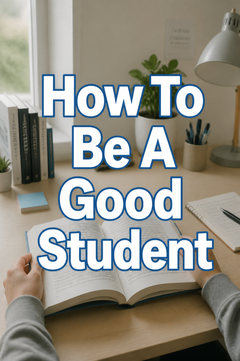 📚 How To Be A Good Student