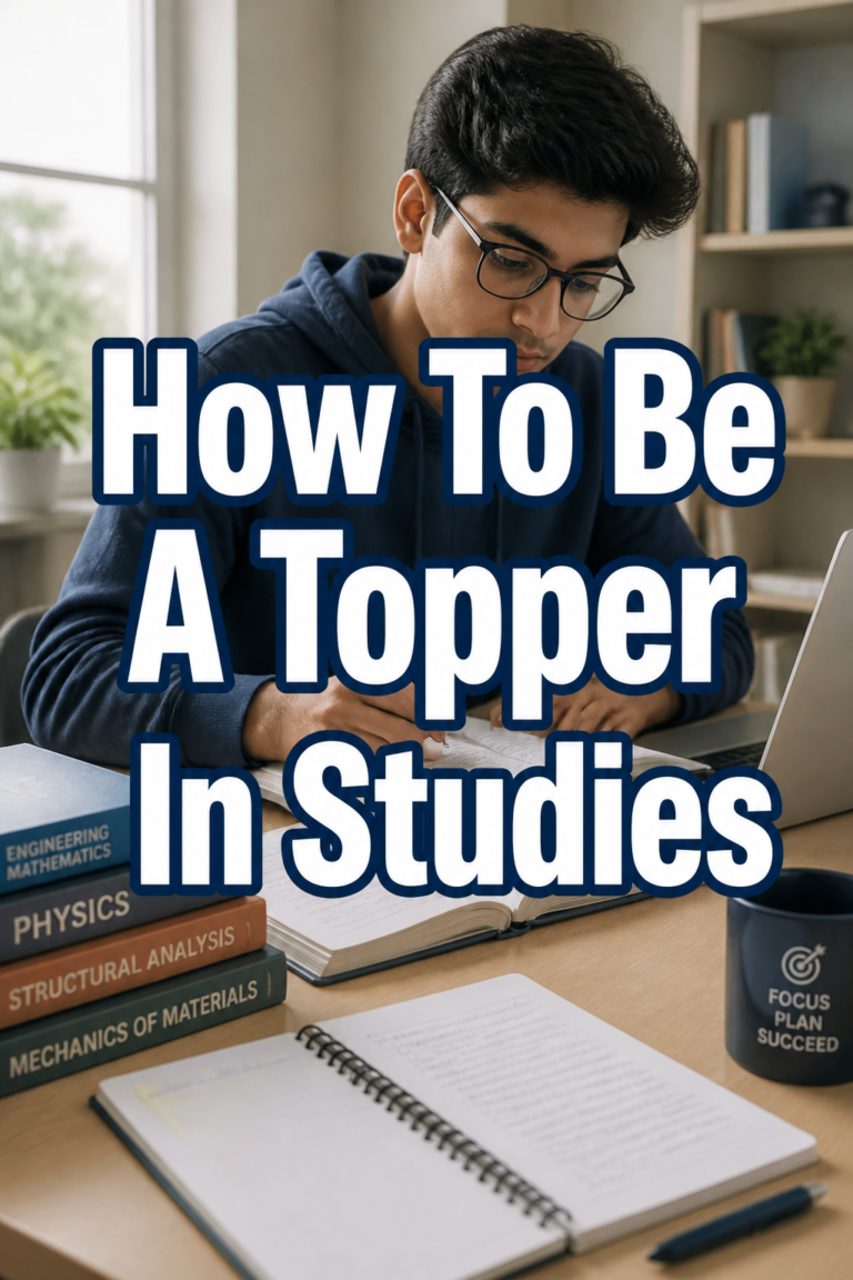 🏆 How To Be A Topper In Studies