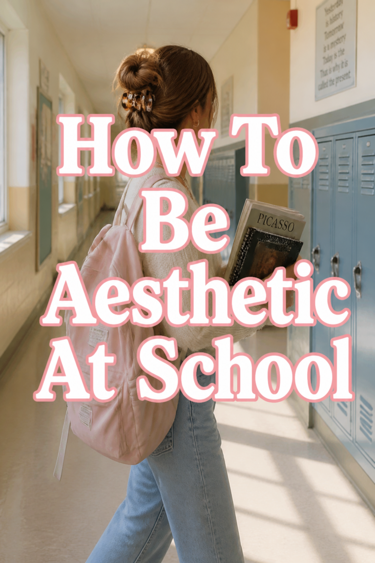 ✨ How To Be Aesthetic At School