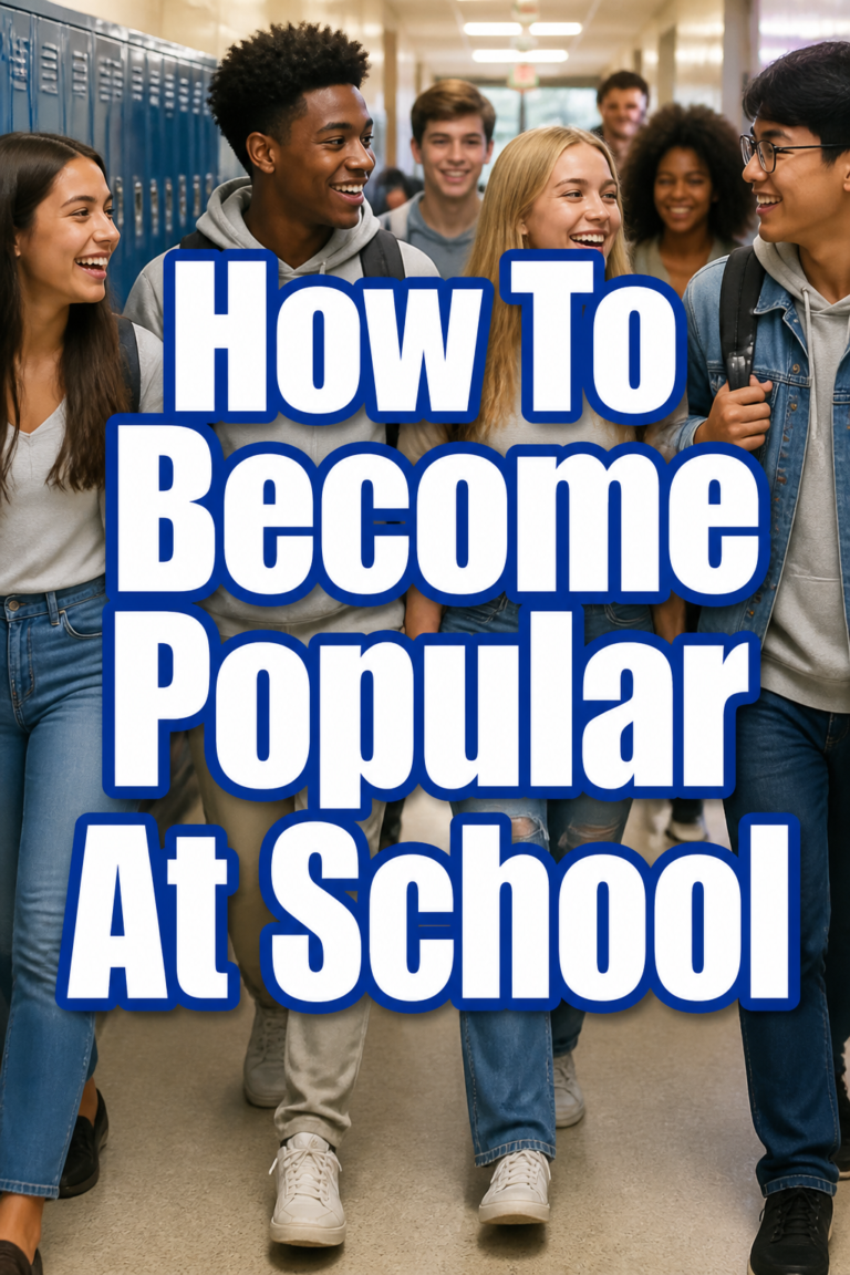 ✨ How To Become Popular At School