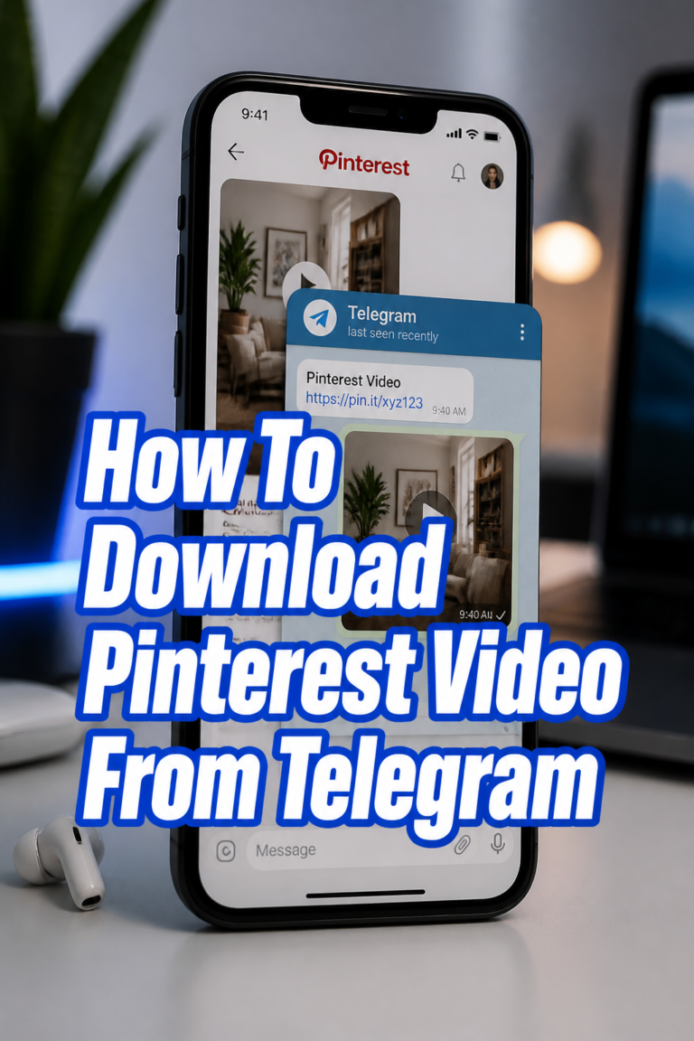 🎥 How To Download Pinterest Video From Telegram
