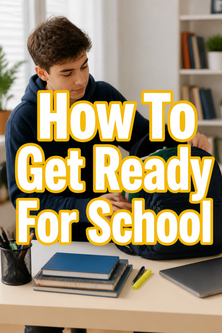 🔥 How To Get Ready For School