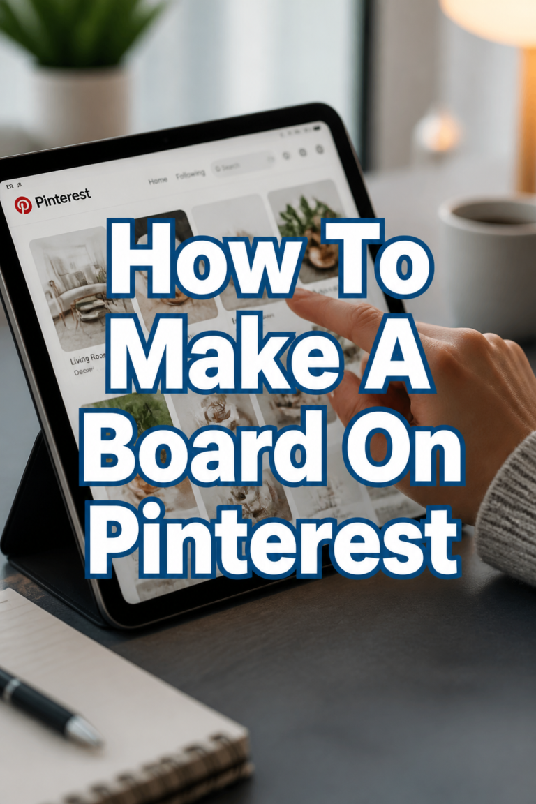 📍 How To Make A Board On Pinterest