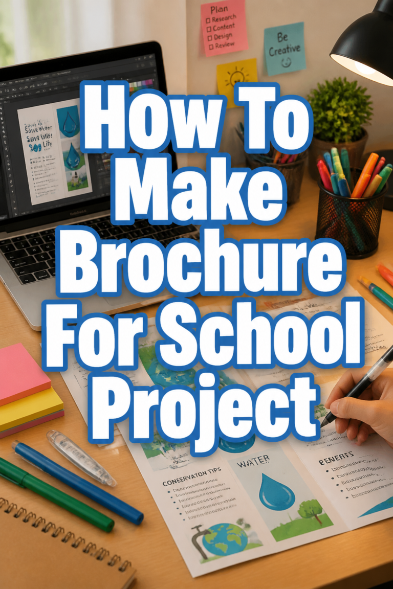 📚 How To Make Brochure For School Project