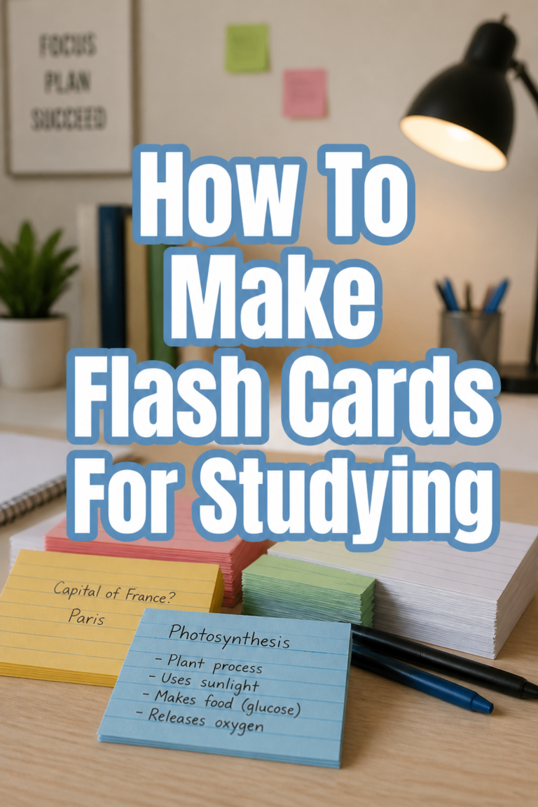💡 How To Make Flash Cards For Studying