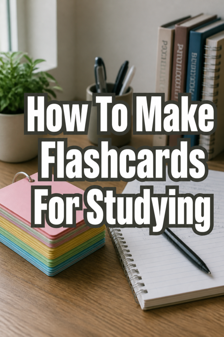 🧠 How To Make Flashcards For Studying