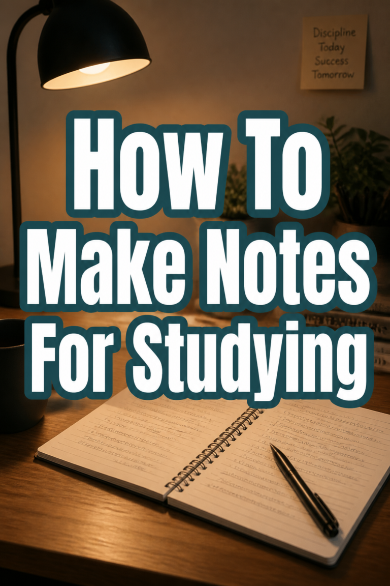 📝 How To Make Notes For Studying