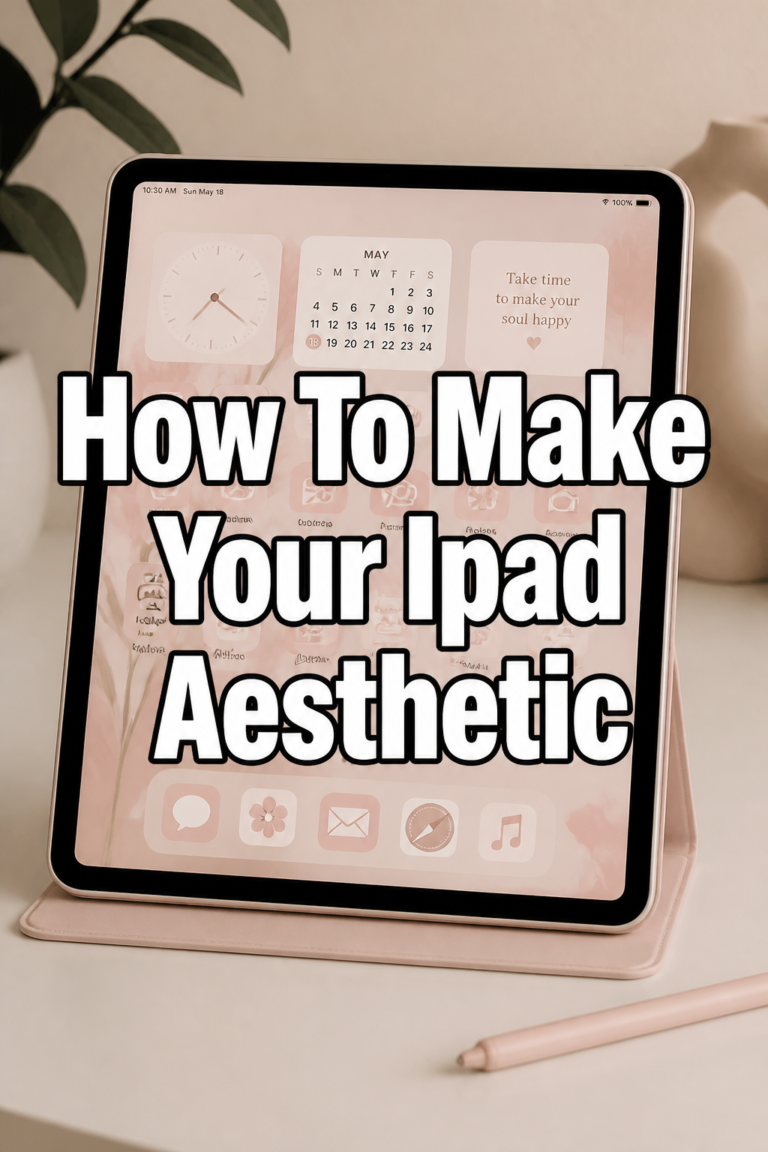 ✨ How To Make Your Ipad Aesthetic