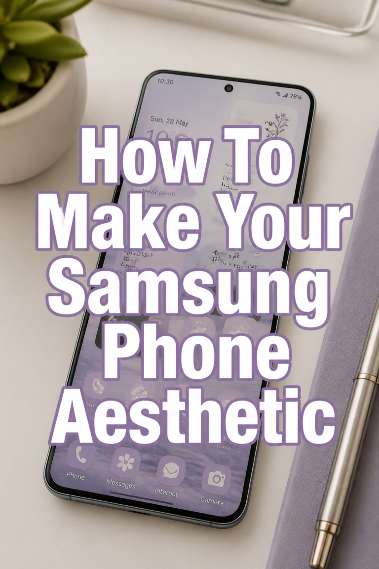 ✨ How To Make Your Samsung Phone Aesthetic