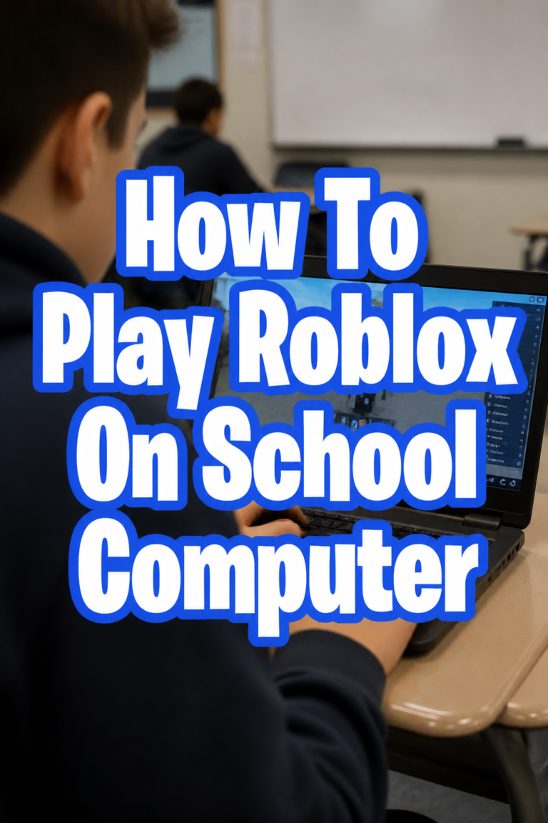 🎮 How To Play Roblox On School Computer