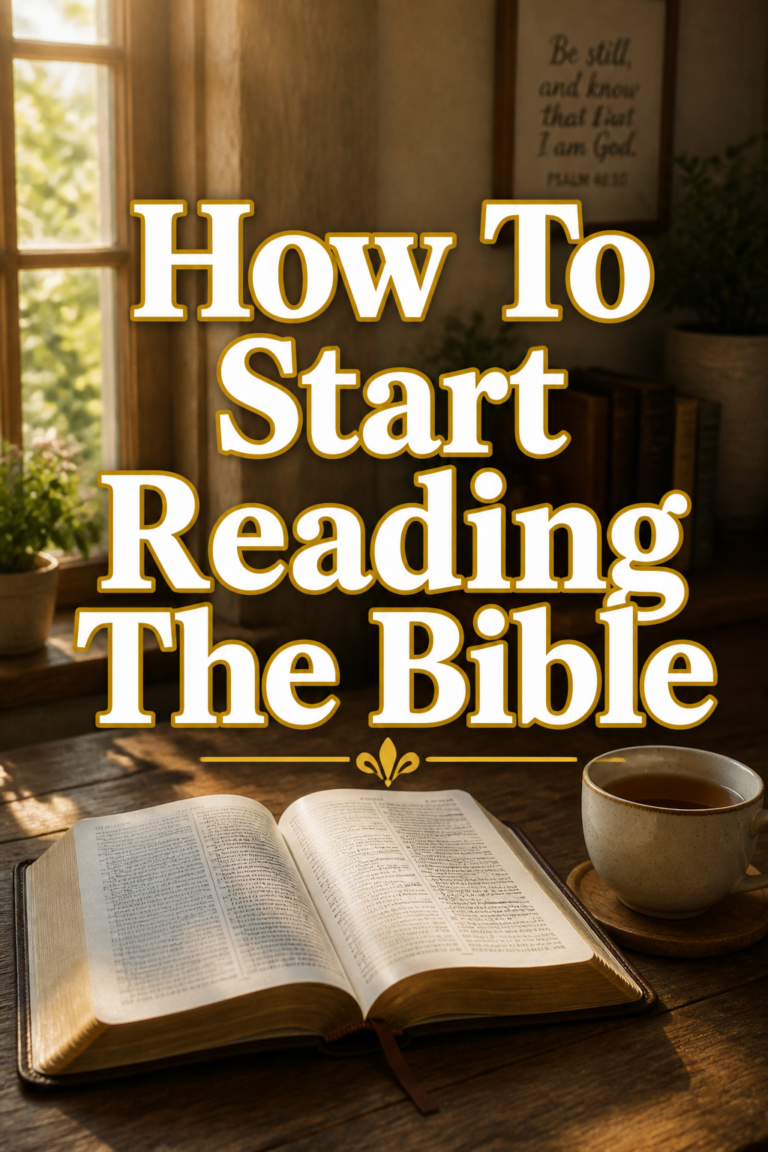 📖 How To Start Reading The Bible