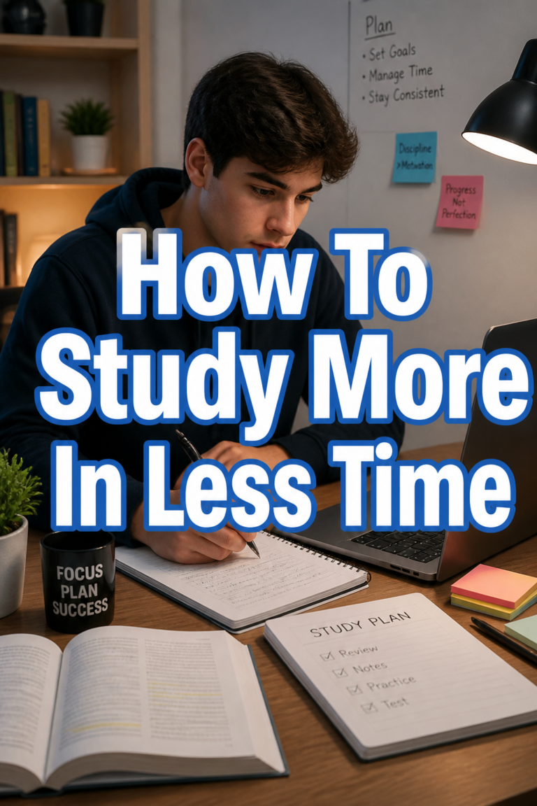💡 How To Study More In Less Time