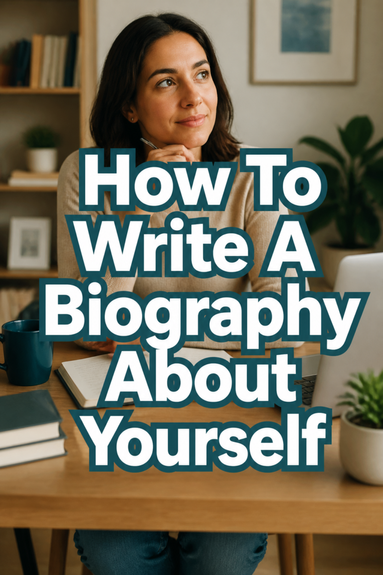 ✍️ How To Write A Biography About Yourself
